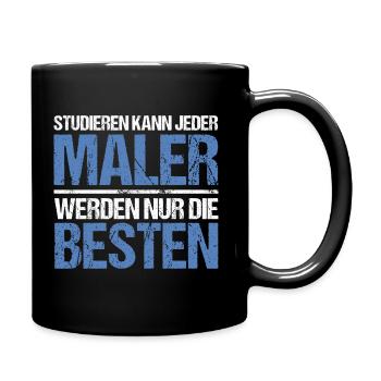 Anyone can study - Maler Edition - Full Colour Mug - black - Right