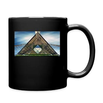 Architectural triangle - Full Colour Mug - black - Right