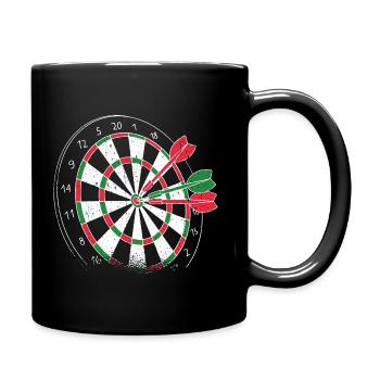 Cool gift for darts fans - Full Colour Mug - black - Right
