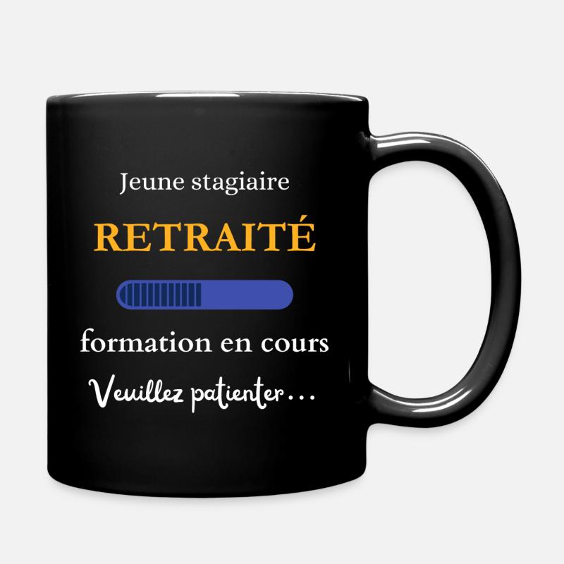 Retired Youth Intern - Full Colour Mug - black
