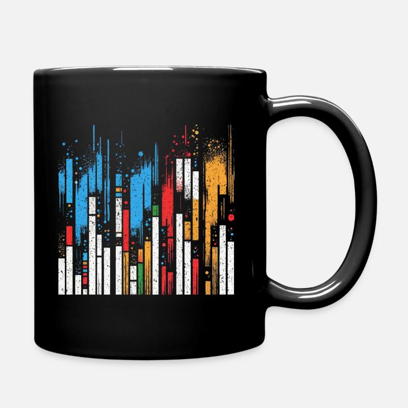 Analyse de données et graphiques - Idée cadeau visuelle - Mug uni - noir