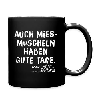 Miesmuschel und gute Tage (02) - Tasse einfarbig - Schwarz - Rechts