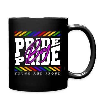 Love Is Love Pride Colors Of Rainbow Equality - Full Colour Mug - black - Right
