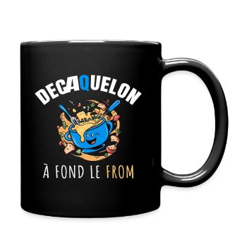 DECAQUELON à Fond le From - Appareil à Fondue - Mug uni - noir - Droite