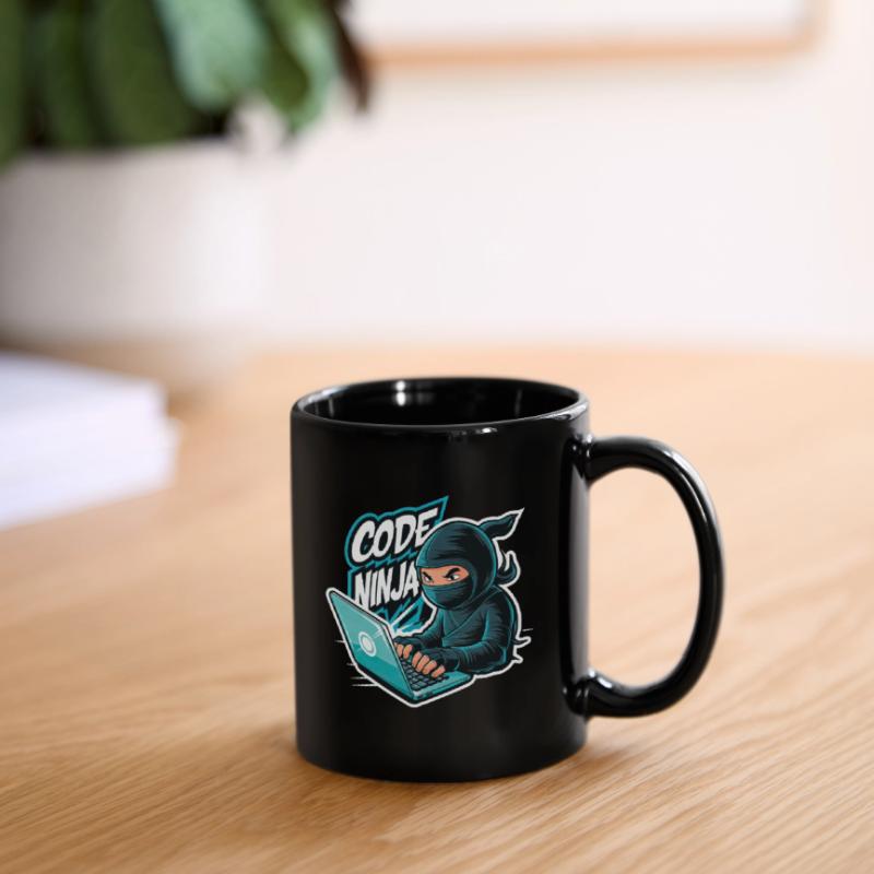 Code Ninja Programmierer Software Entwickler Tasse einfarbig