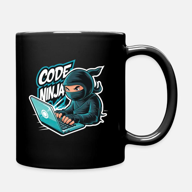 Code Ninja Programmierer Software Entwickler - Tasse einfarbig - Schwarz