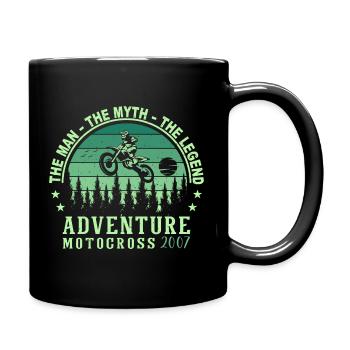 2007 Geburtstag geboren im Jahr 2007 Retro Vintage - Tasse einfarbig - Schwarz - Rechts