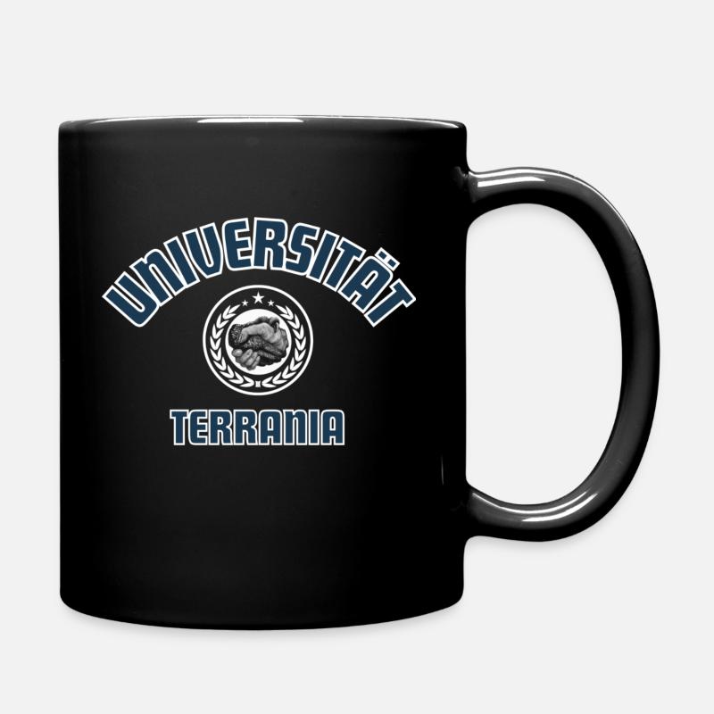 Universität Terrania - Tasse einfarbig - Schwarz