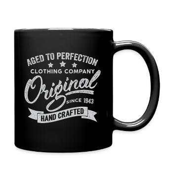 Original 1943 Jahrgang Retro 1943 Geburtstag 1943 - Tasse einfarbig - Schwarz - Rechts