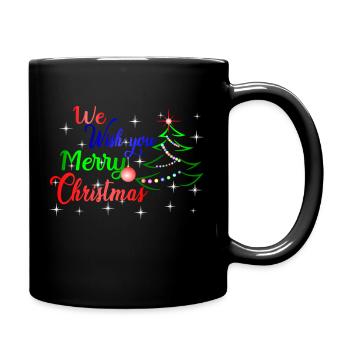 MERRY CHRISTMAS - Full Colour Mug - black - Right