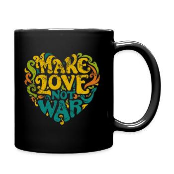 Make Love not War - Full Colour Mug - black - Right