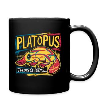 Platopus - Theory of Forms Philosophie - Tasse einfarbig - Schwarz - Rechts