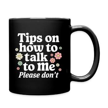 Silent and introverted - Full Colour Mug - black - Right