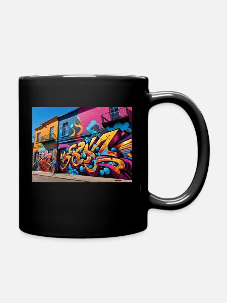 urban street - Full Colour Mug - black