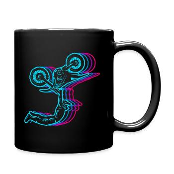 Dirt Biker Moto Vintage Garçons Motocross - Mug uni - noir - Droite