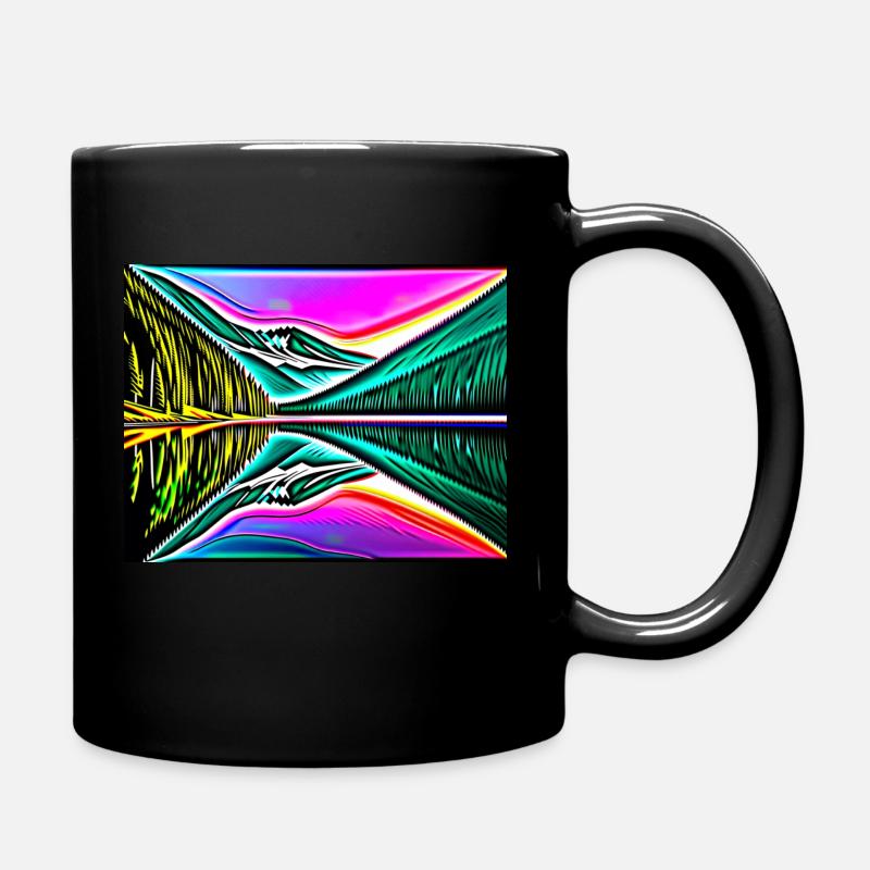 Morgenstille - Tasse einfarbig - Schwarz