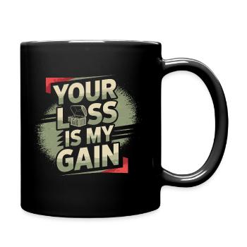 For treasure hunters with a sense of humor - Full Colour Mug - black - Right