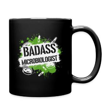Proud of microbiology - Full Colour Mug - black - Right