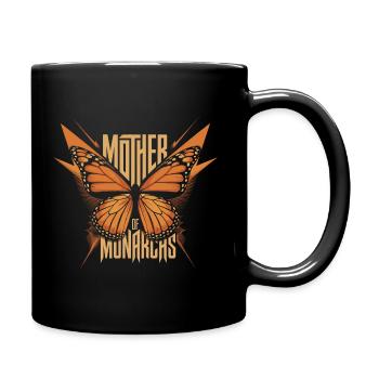 Monarchfalter-Träume in Farbe - Tasse einfarbig - Schwarz - Rechts