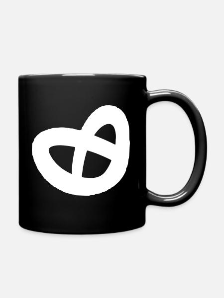 Pretzel - Full Colour Mug - black