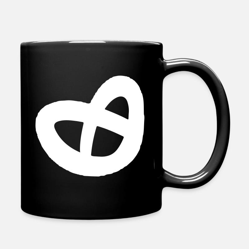 Brezel - Tasse einfarbig - Schwarz