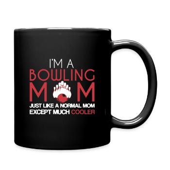 Cooler Bowling Mom - Full Colour Mug - black - Right