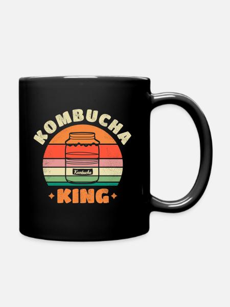 Kombucha King - Tasse einfarbig - Schwarz