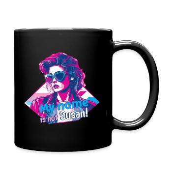 My name is not Susan! - Retro - 80s - Full Colour Mug - black - Right