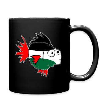 Silence en couleur - Mug uni - noir - Droite