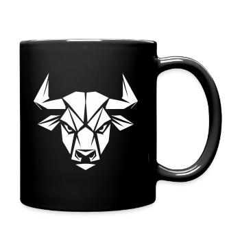 Bulle böser Blick Polygon - Tasse einfarbig - Schwarz - Rechts