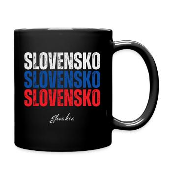 Flag of Slovakia, I love Slovakia - Full Colour Mug - black - Right
