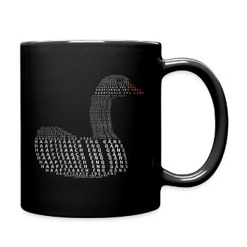 Silhouette Gaens - Mug uni - noir - Droite