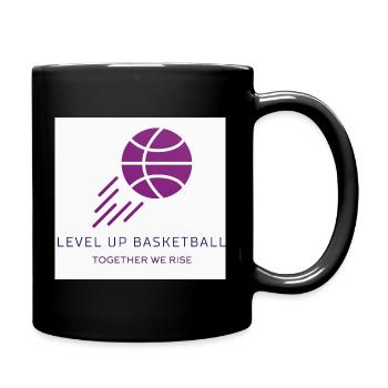 Level Up Basketball  - Full Colour Mug - black - Right