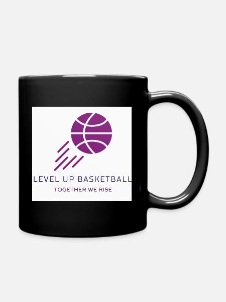 Level Up Basketball  - Full Colour Mug - black