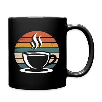 Design de café vintage - Mug uni - noir - Droite