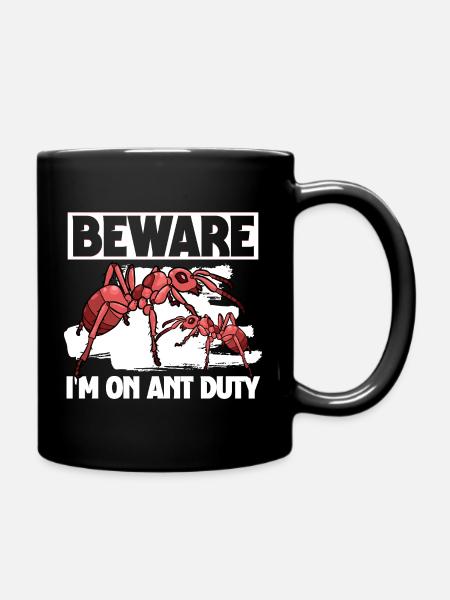 Ameisenzucht Ameisenzüchter Ameisen - Tasse einfarbig - Schwarz