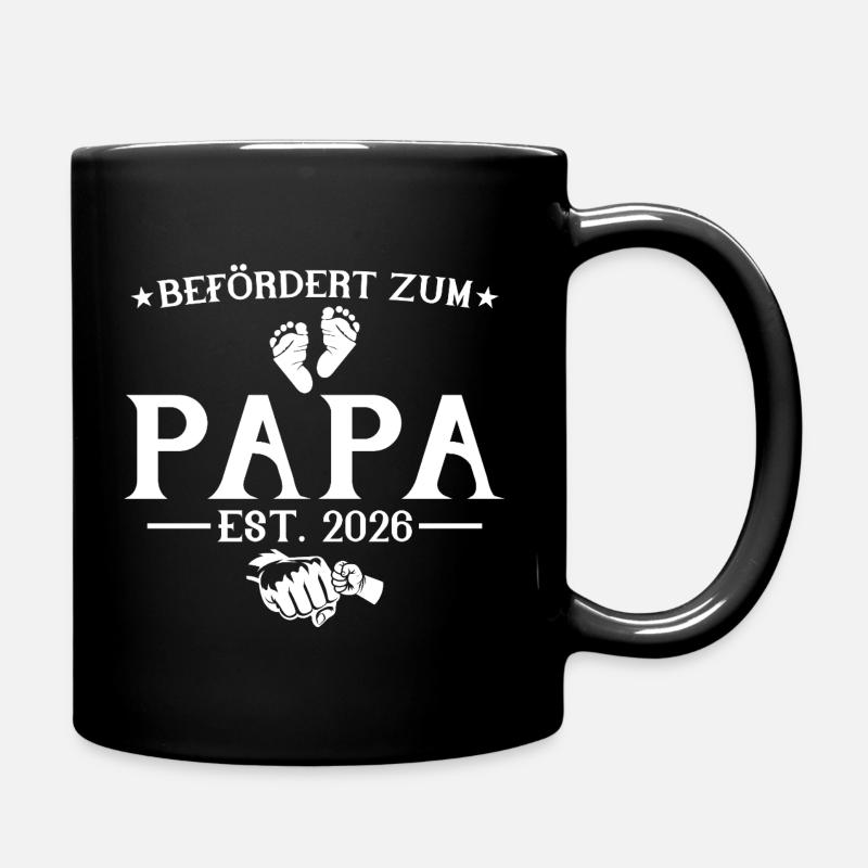 Befördert zum Papa est. 2026 - Tasse einfarbig - Schwarz