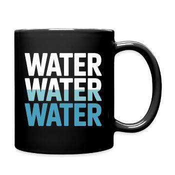 Boire Eau Hydrater Océan Rivière - Mug uni - noir - Droite