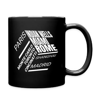 Tennis Shirt Masters Tournaments - Full Colour Mug - black - Right