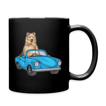 Bear Car - Full Colour Mug - black - Right