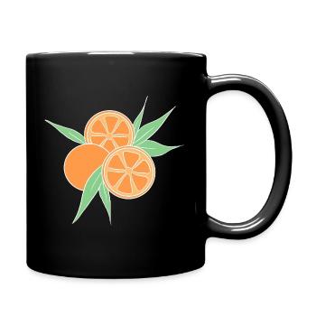 Illustration d’agrumes d’orange fraîche - Mug uni - noir - Droite