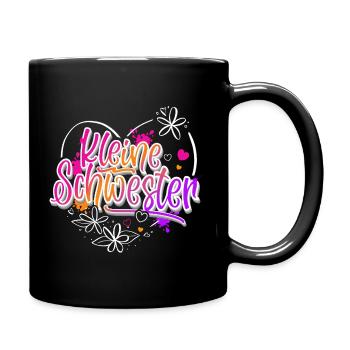 petite sœur - Mug uni - noir - Droite
