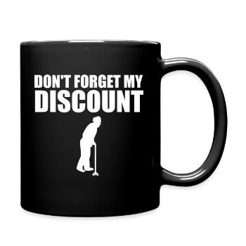 N'oubliez pas ma réduction pour les hommes plus âgés - Mug uni - noir - Droite