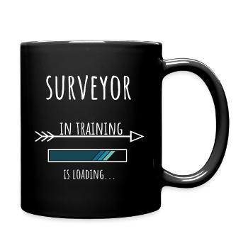 Surveyor Gift Profession Training Surveyor - Full Colour Mug - black - Right
