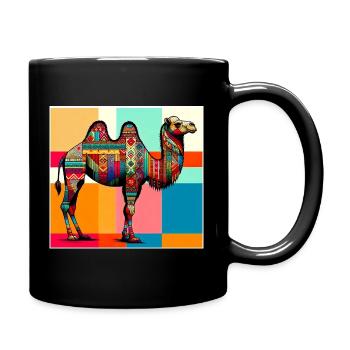 Kamel - Tasse einfarbig - Schwarz - Rechts