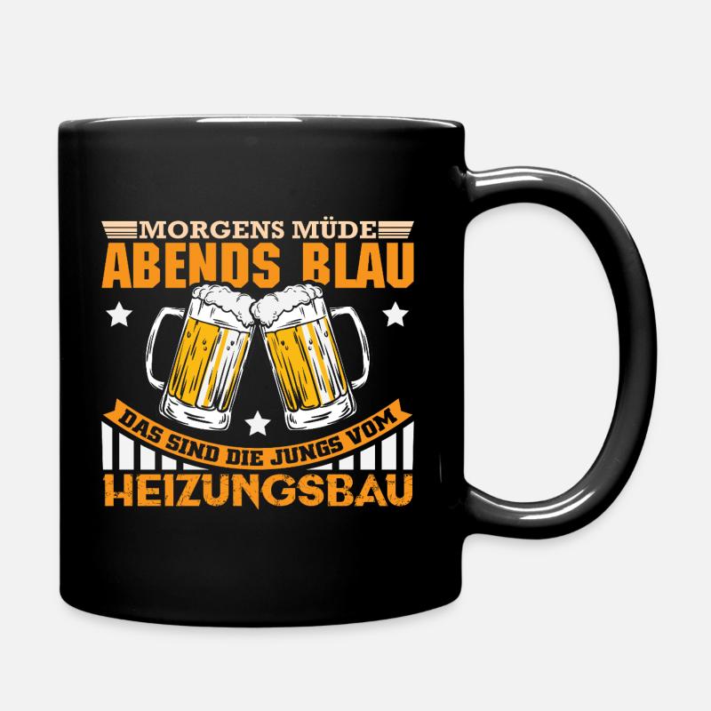 Heizungsbauer Heizungsbau Klempner Installateur - Tasse einfarbig - Schwarz