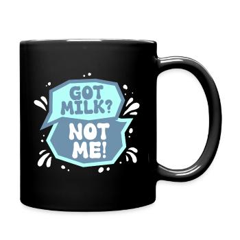 Lactose intolerance Lactose intolerant - Full Colour Mug - black - Right