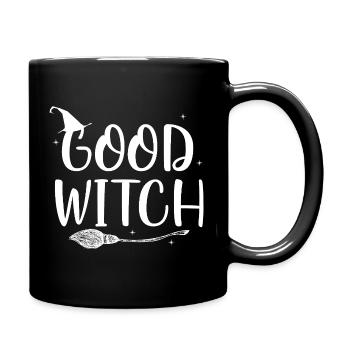 Good Witch Shirt – Funny Halloween Mom Tee - Full Colour Mug - black - Right