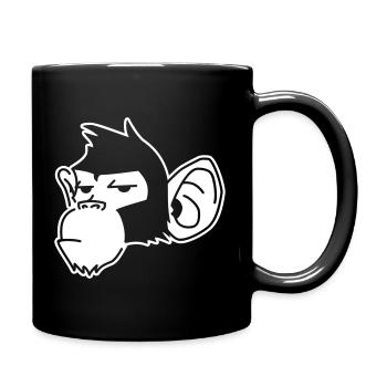 Urban Affe – Streetart Graffiti Prima - Tasse einfarbig - Schwarz - Rechts