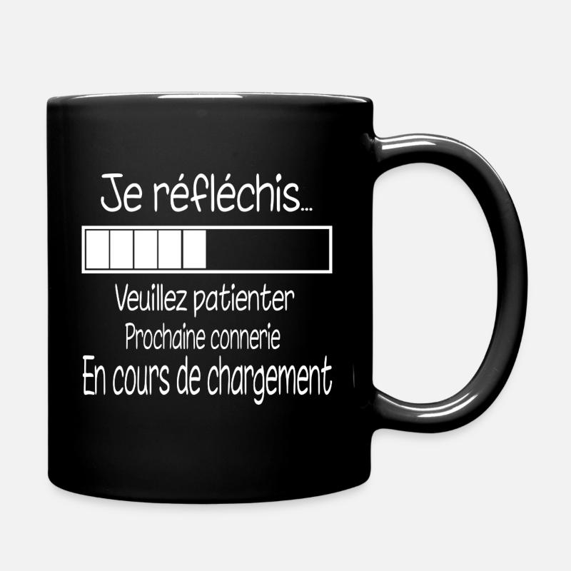 I'm thinking... Loading - Full Colour Mug - black